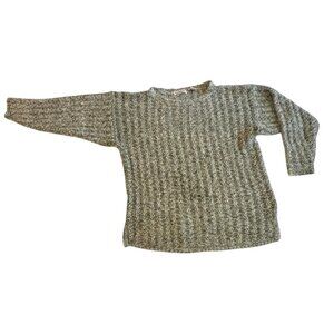 Vintage Gallagher Mohair Silk Blend Marled Sage Sweater